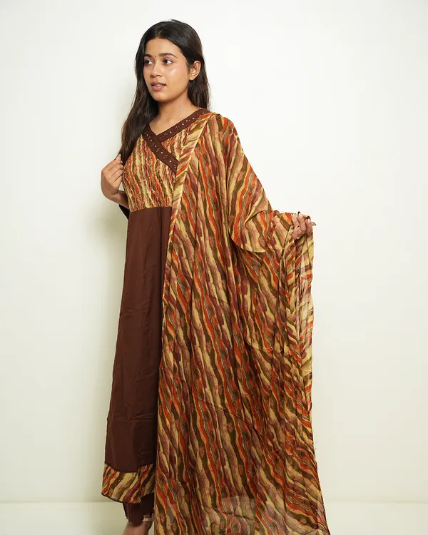 Vasudha_Chocolate_Brown_Printed_Anarkali_Set_With_Dupatta_Cotton