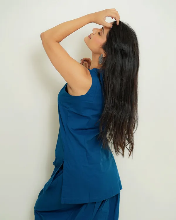 Neerja_Peacock_Blue_Top_Farshi_Salwar_Co_Ord_Set_Cotton