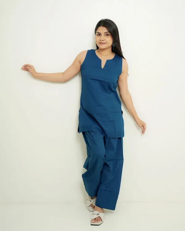 Neerja_Peacock_Blue_Top_Farshi_Salwar_Co_Ord_Set_Cotton
