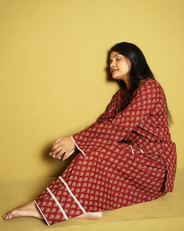 Aarunya_Rust_Red_Jaipuri_Buti_Inspired_Co_Ord_Set_Floral_Cotton