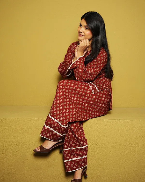 Aarunya_Rust_Red_Jaipuri_Buti_Inspired_Co_Ord_Set_Floral_Cotton