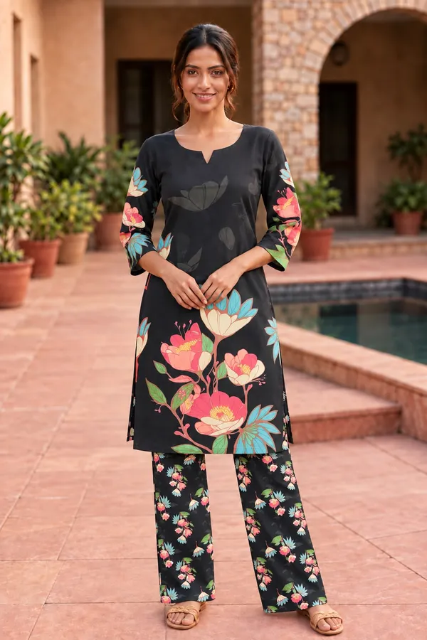 Black_Floral_Straight_Kurta_Set_for_Women