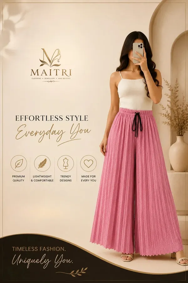 Baby_Pink_Lycra_Pleated_Trouser_For_Women