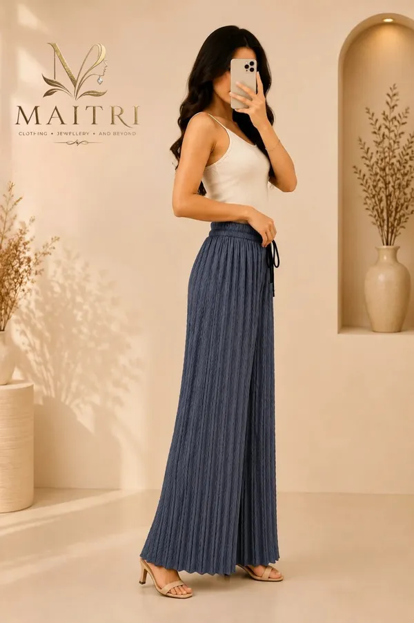 Grey_Lycra_Pleated_Trouser_For_Women