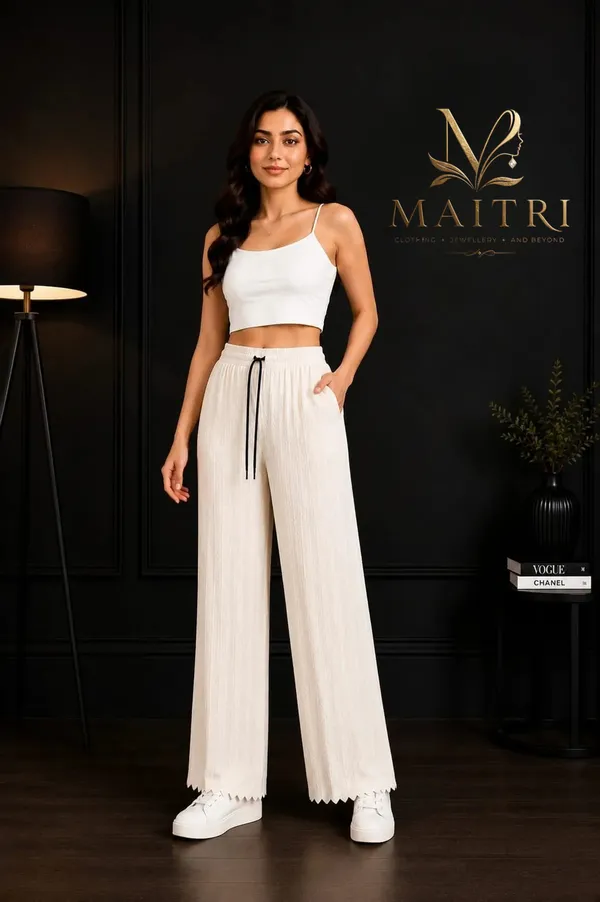 Off_White_Lycra_Pleated_Trouser_For_Women