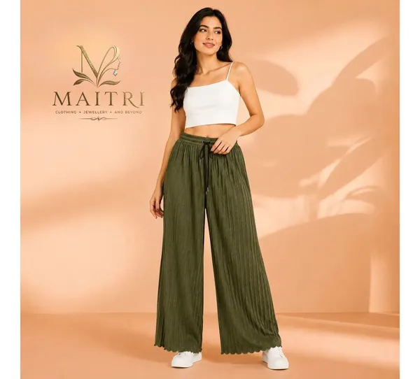Olive_Green_And_White_Lycra_Palazzo_Trouser_For_Women_(Pack_Of_2)