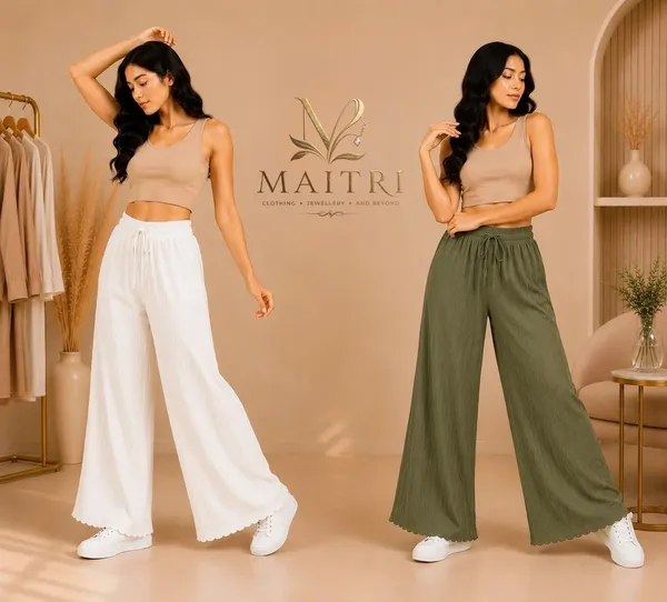 Olive_Green_And_White_Lycra_Palazzo_Trouser_For_Women_(Pack_Of_2)