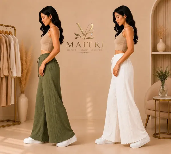 Olive_Green_And_White_Lycra_Palazzo_Trouser_For_Women_(Pack_Of_2)