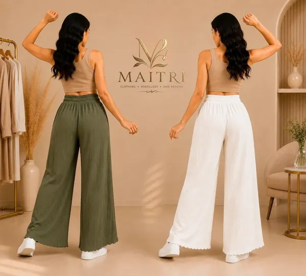 Olive_Green_And_White_Lycra_Palazzo_Trouser_For_Women_(Pack_Of_2)