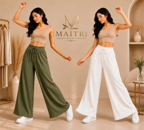 Olive_Green_And_White_Lycra_Palazzo_Trouser_For_Women_(Pack_Of_2)