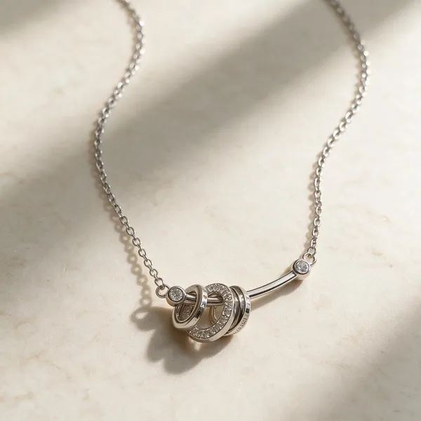 Silver_925_Overlapping_Circle_Pendant_Necklace_For_Women