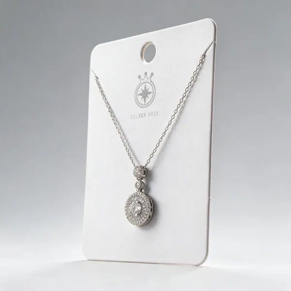 Silver_925_Round_Sparkling_Stone_Pendant_Necklace_For_Women