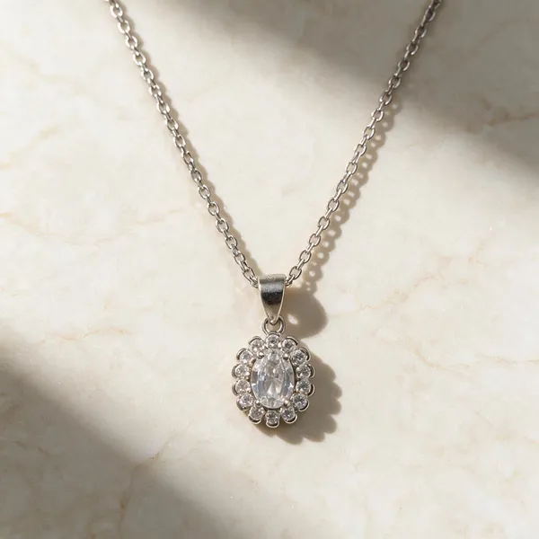 Silver_925_Textured_Round_Pendant_Necklace_For_Women