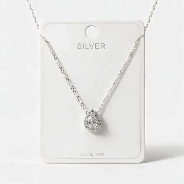 Silver_925_Teardrop_Stone_Studded_Pendant_Necklace_For_Women