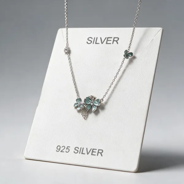 Silver_925_Cluster_Floral_Pendant_Necklace_For_Women