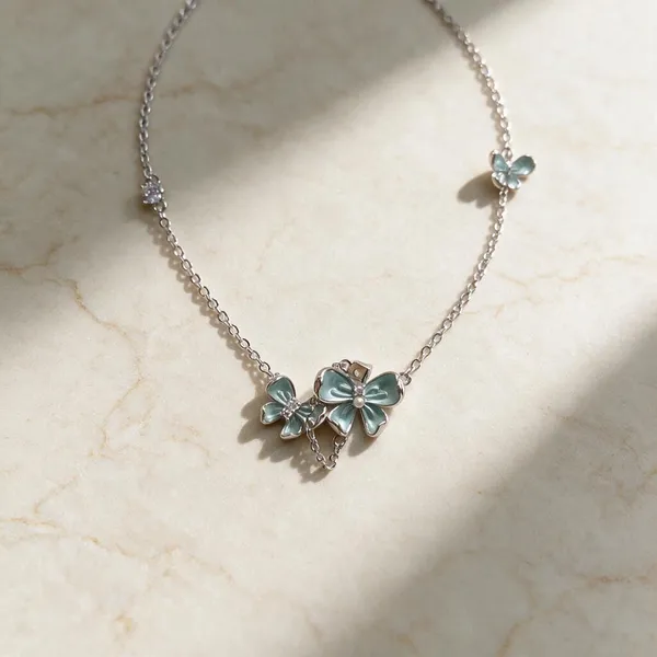 Silver_925_Cluster_Floral_Pendant_Necklace_For_Women