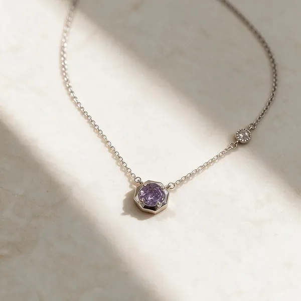 Silver_925_Purple_Crystal_Round_Pendant_Necklace_For_Women