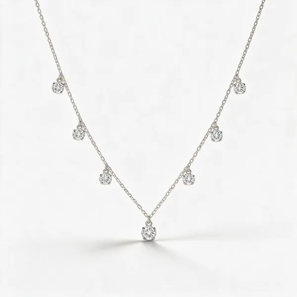Silver_925_Rhinestone_V_Shape_Pendant_Necklace_For_Women