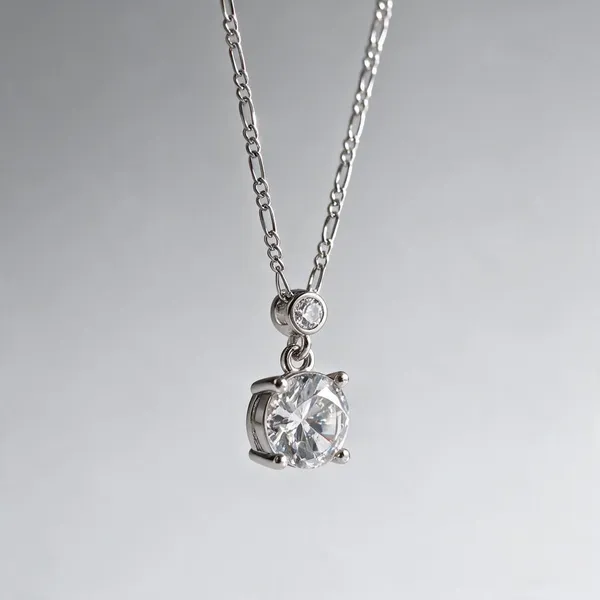 Silver_925_Round_Clear_Stone_Pendant_Necklace_For_Women