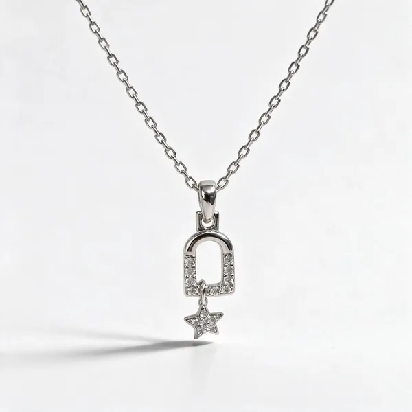Silver_925_Lock_Pendant_Necklace_For_Women