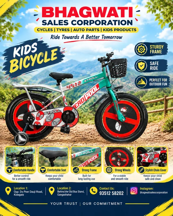 Green_Kids_Bicycle_With_Basket_And_Training_Wheels