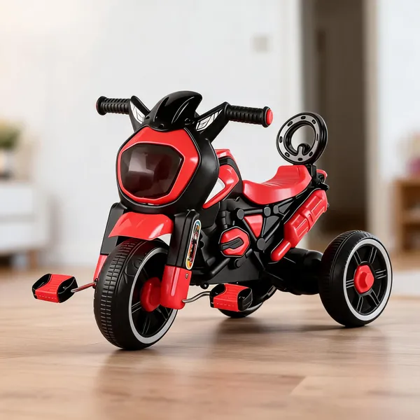 Red_Plastic_Sporty_Ride-On_Tricycle_For_Kids