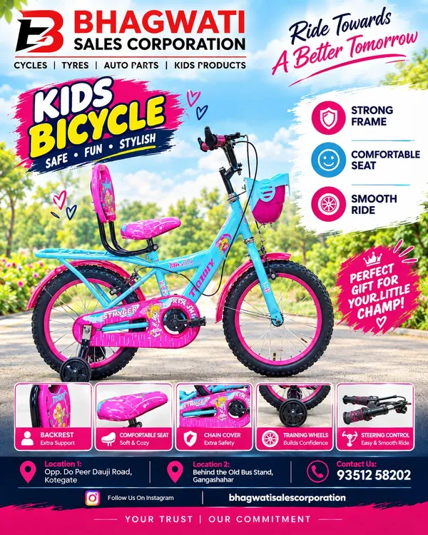Pink_And_Blue_Kids_Bicycle_With_Training_Wheels