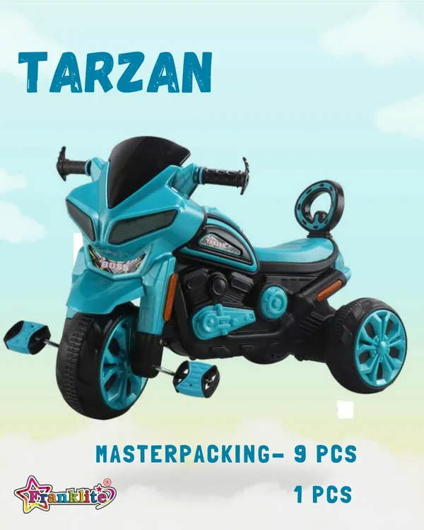 Turquoise_Tarzan_Kids_Pedal_Tricycle