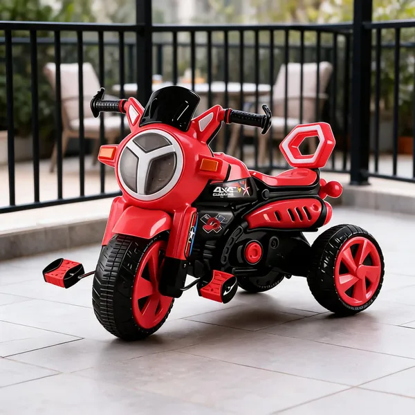 Red_Black_Plastic_Pedal_Ride-On_Tricycle_For_Kids