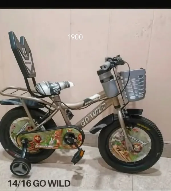 Go_Wild_14/16_Inch_Kids_Bicycle_With_Training_Wheels