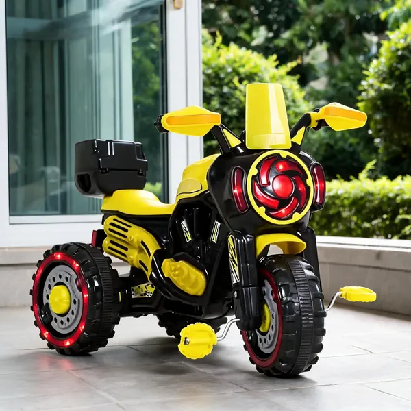 Yellow_Plastic_Sporty_Tricycle_With_Storage_Box_For_Kids