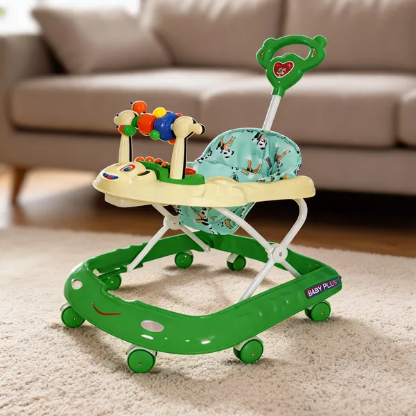 Green_Plastic-Metal_Activity_Baby_Walker_For_Babies