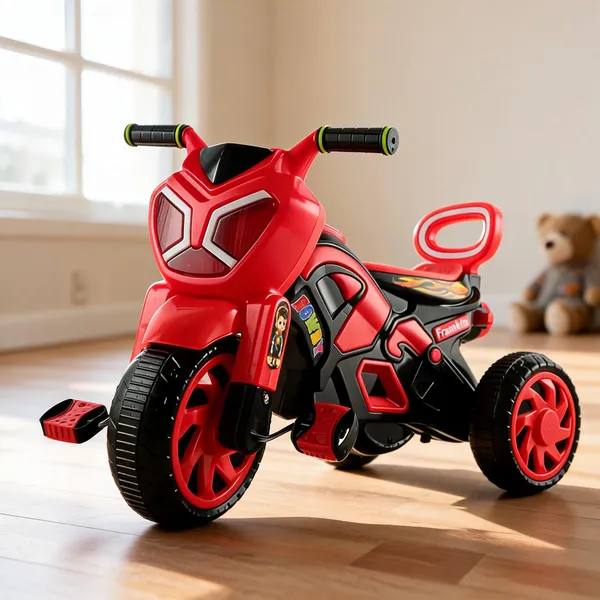 Red_Black_Plastic_Pedal_Ride-On_Tricycle_For_Kids