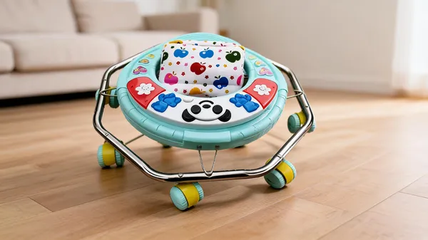 Turquoise_Metal-Plastic_Panda_Round_Baby_Walker_For_Babies