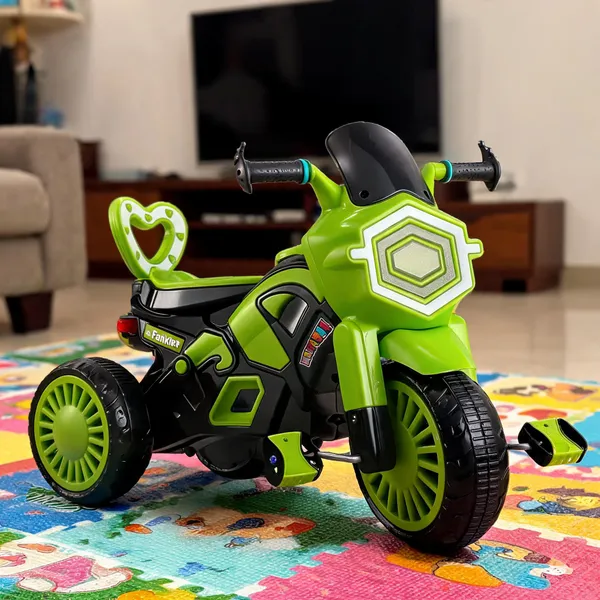 Green_Black_Plastic_Three-Wheel_Toy_Motorcycle_For_Kids