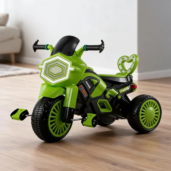 Green_Black_Plastic_Three-Wheel_Toy_Motorcycle_For_Kids