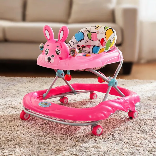 Pink_Metal-Plastic_Bunny_Activity_Baby_Walker_For_Babies
