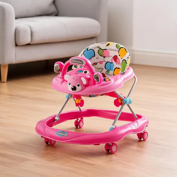 Pink_Metal-Plastic_Bunny_Activity_Baby_Walker_For_Babies