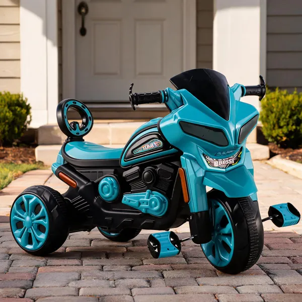 Turquoise_Plastic_Sporty_Pedal_Tricycle_For_Kids