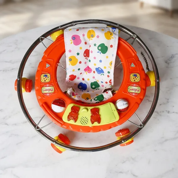 Red_Metal-Plastic_Round_Musical_Baby_Walker_For_Babies