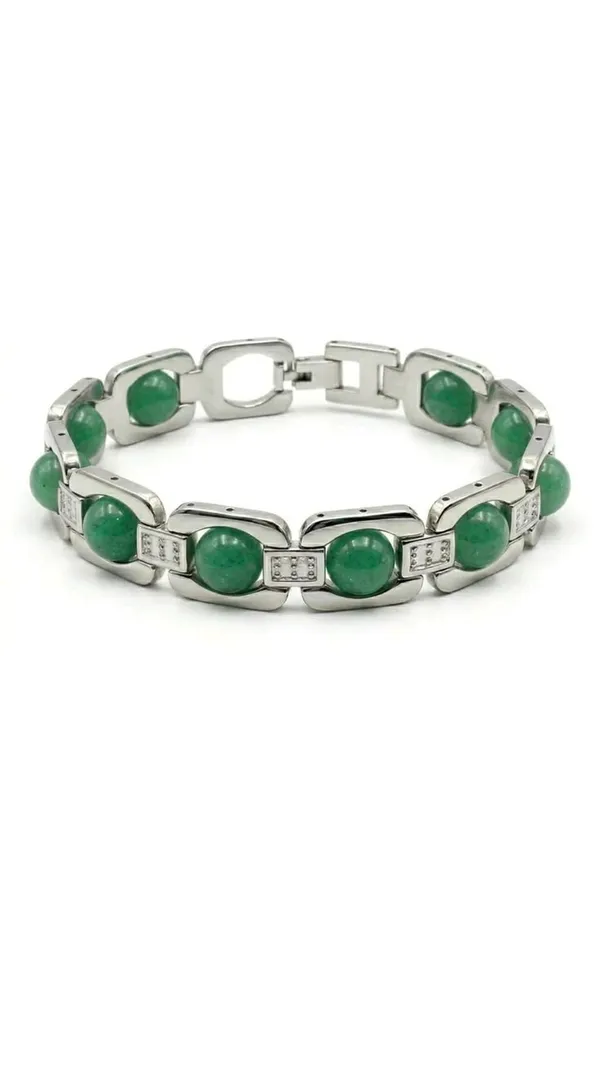 Green_Aventurine_Metal_Bracelet