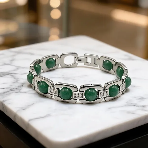 Green_Aventurine_Metal_Bracelet