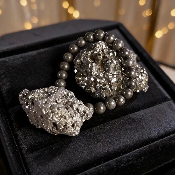 Pyrite_Bracelet_&_Geode