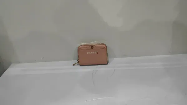Pink_Faux_Leather_Compact_Zip_Pouch_for_Women