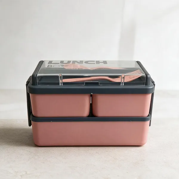 Plastic_Pink_Lunch_Box_With_Spoon_And_Fork_1400Ml
