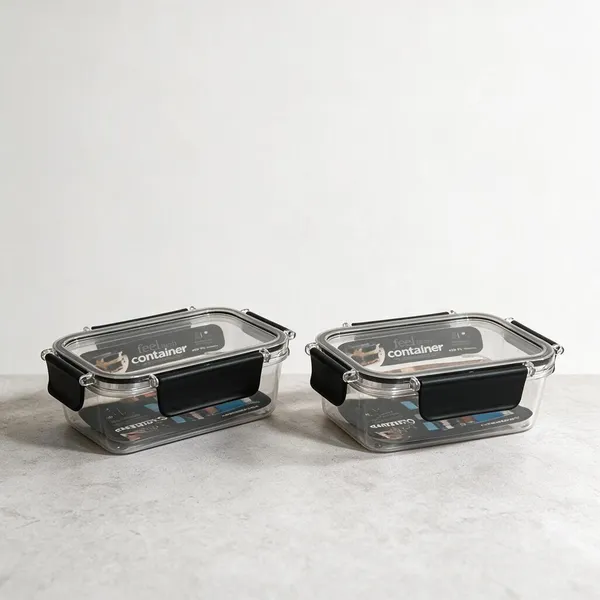 Plastic_Black_Clear_Rectangular_Food_Storage_Container_Set_Of_2