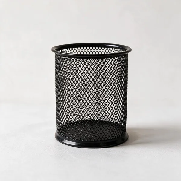 Black_Steel_Mesh_Pen_Holder