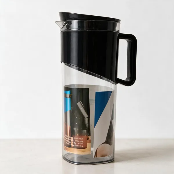 Plastic_&_Glass_Modern_Plain_Water_Jug_And_Glass_Set