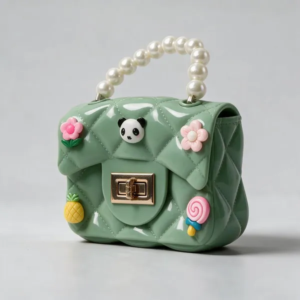 Green_Plastic_Mini_Handbag_For_Women