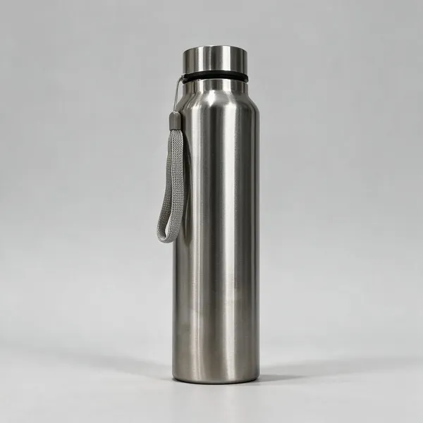 Stainless_Steel_Plain_Water_Bottle_With_Wrist_Strap_1000Ml